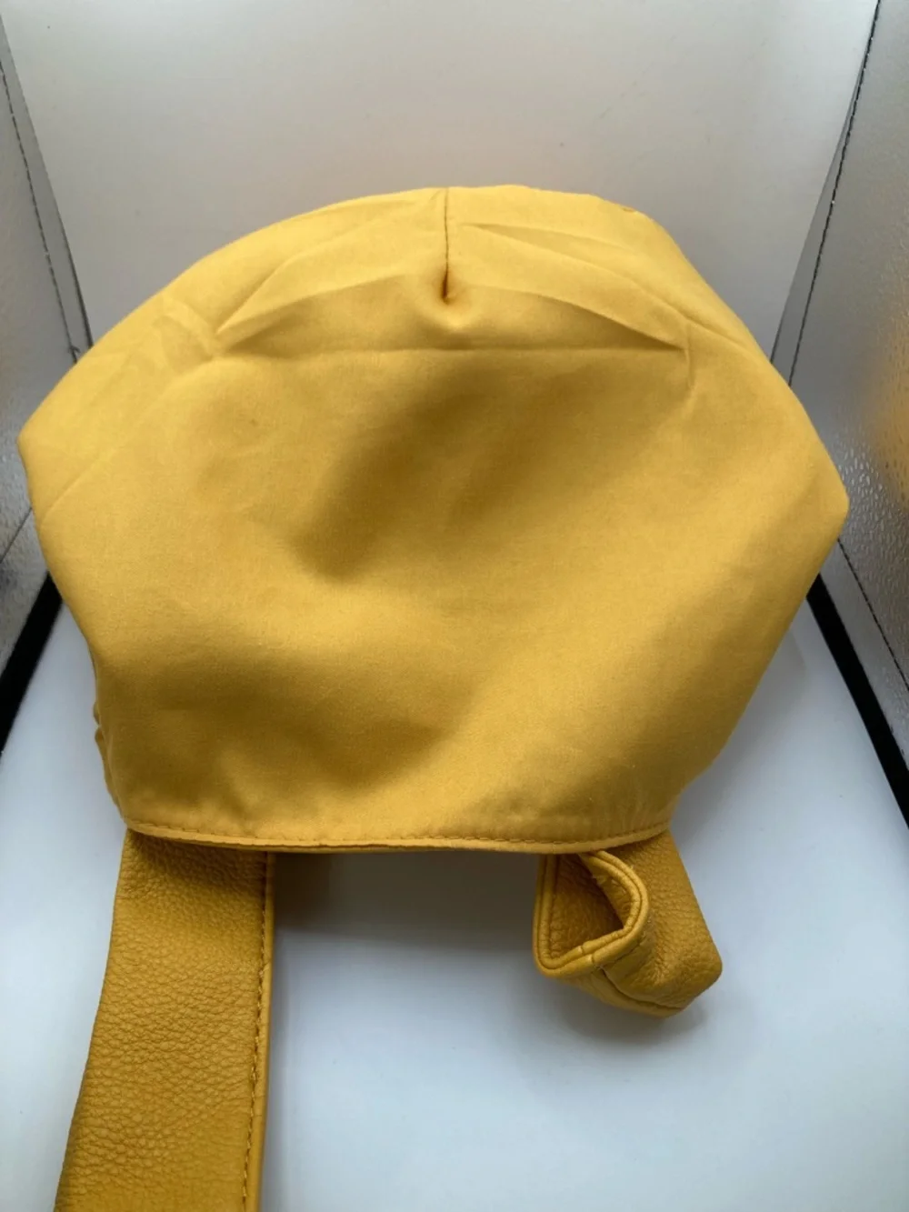 NWT The Drop Avalon Small Tote Bag Butter Yellow Vegan Leather Wristlet Handbag - Picture 8 of 10